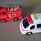 消防車＆救急車のおもちゃ