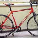 受付終了★新品★クロスバイク12kgアルミ★赤★700C★