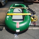 ジョイクラフトゴムボート　４人乗り　12Ｖ高圧電動ポンプ付き　美品中古　セット品ではありません。　直接取引希望