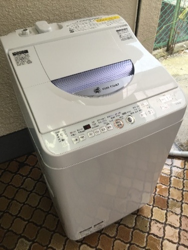 2014年 シャープ 穴なし ステンレス槽 5.5kg 洗濯乾燥機