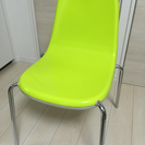 椅子 黄緑 3脚セット