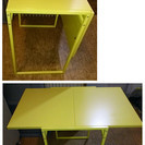 ※交渉中　【IKEA】ポップな黄色★折りたたみテーブル☆ダイニン...