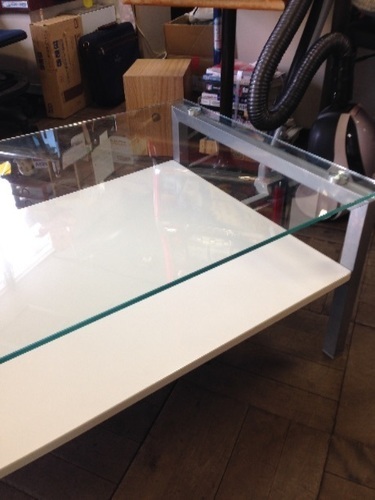 ニトリ センターガラステーブル ニトリ モダンなガラス天板センター