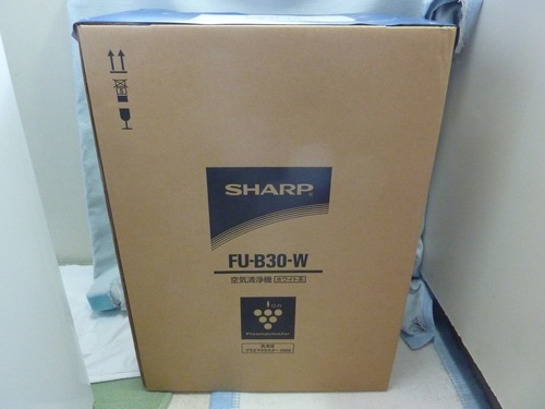 SHARP　空気清浄機　プラズマクラスター搭載　FU-B30-W