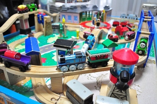 木製トーマス　プレイテーブル一式