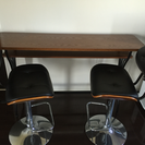 カウンター式テーブル&椅子セット