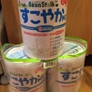 （取引中）未開封 すこやか  ミルク  3缶×800g  大缶（...