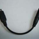 microUSB-3.5φ変換ケーブル