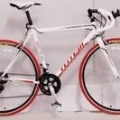 新品★全国発送★白赤★軽量アルミ10.7kg★ロードバイク★ドロップ700C★発送可能