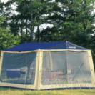 未使用　コールマンツーバーナーと　メッシュテント　キャプテンスタッグ　レニアス