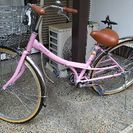 買ったばかり！26インチおしゃれなピンクの自転車