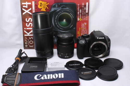 ★★★完売★★★　　贅沢に入門♪極上品 Canon キャノン EOS Kiss X4 豪華Wレンズ #66