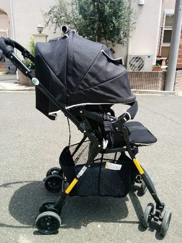 【再投稿-値下げ】美品 両対面式ベビーカー　iベビーハイシートカーゴ2　ブラックドット