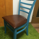 ターコイズブルーの椅子☀️2脚価格！先ほど投稿した椅子の色違い！