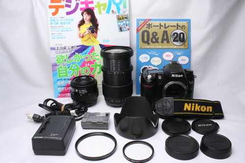 ★★★完売★★★　　入門者応援★極上品 Nikon ニコン D80 純正\u0026望遠 Ｗレンズ　＃69