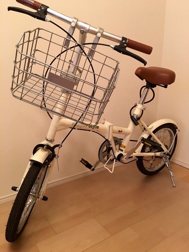 16型折畳自転車（カゴ・取扱説明書付き）