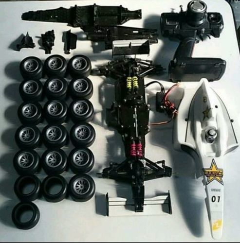タミヤ F201 ブラシレス オプションシャーシ パーツ付きフルセット