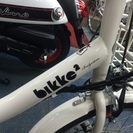 ブリヂストン電動自転車　ビッケ2ｅ　リアチャイルドシ－ト付　ホワイト