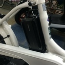 ブリヂストン電動自転車　ビッケ2ｅ　リアチャイルドシ－ト付　ホワイト