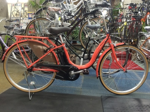 ブリヂストン電動自転車　アシスタベ－シック２６インチ　オレンジ A6B16