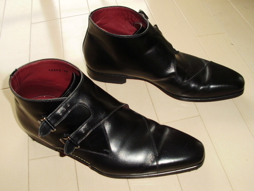 MAGNANNI　マグナーニ　ダブルモンクブーツ　ブラック