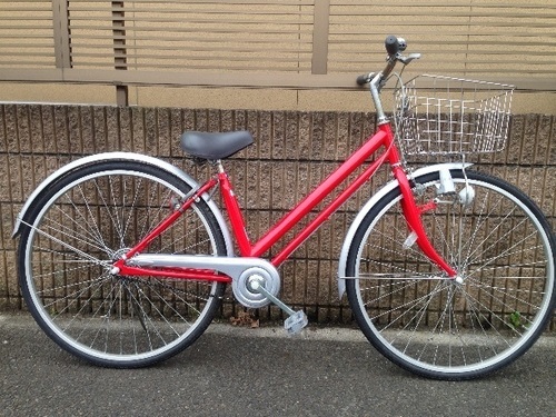 【販売済】【328】【整備済】軽快車　27インチ　シングルギヤ　ダイナモライト【7500円】