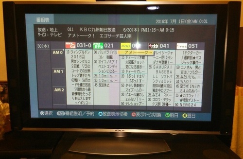 ありがとうございました。42型プラズマ(ハードディスク内蔵)