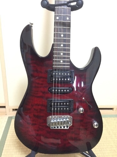 ほぼ新品！赤Gio Ibanezレッドのエレキギター(アイバニーズ)、マーシャルミニアンプ、ヘッドホン付き