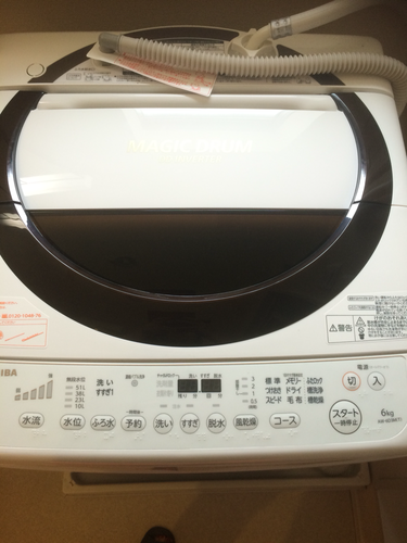 【超美品 使用2ヶ月】東芝洗濯機６㎏ 低騒音 購入価格６万円