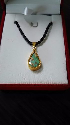 値下げ☆【未使用】AGAD ターコイズ×18金ネックレス 鑑定証付 | stainu