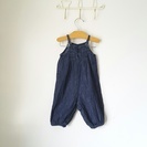 決まりました   babygap デニムサロペット 6-12mons