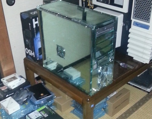 光学迷彩PC　Core i7 8GB SSD120GB HDD500GB GT520 1GB win10