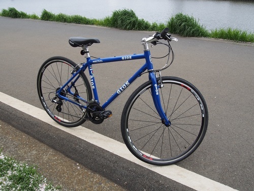 美品）GIOS ミストラルディスクMISTRAL ジオスブルー クロスバイク