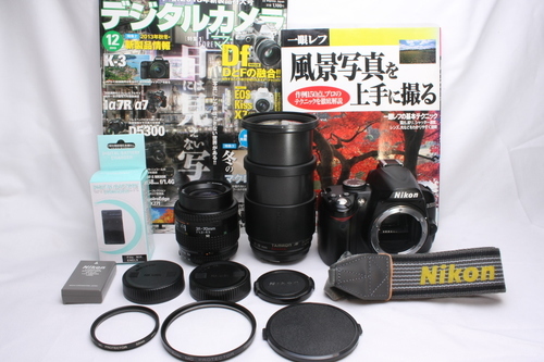 ★★★完売★★★　　☆限定値引☆　極少ショット数★新品級 Nikon ニコン D3000 Wレンズ★安心保証 #107