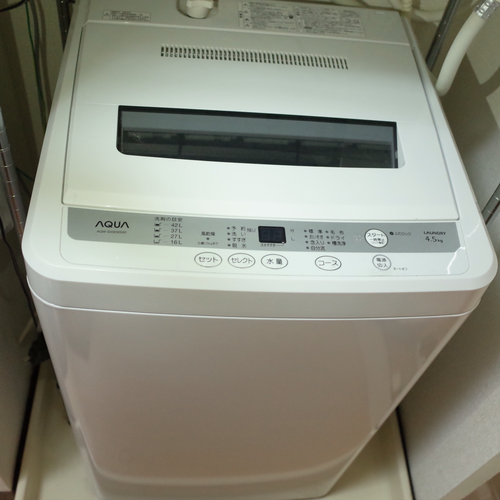 AQUA　aww-s45e9(sw) 洗濯機 12年製