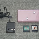 DS Lite ピンク色、一式＋ソフト2本