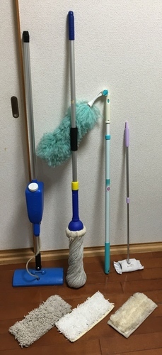 ワックス塗布器＆モップ☆お掃除セット　USED