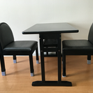 テーブル椅子2脚セット