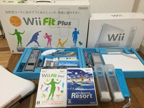 任天堂 Wii本体、バランスボード、Wiiモーション、ソフトのセット