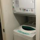 洗濯機＋乾燥機＋ラック　３点セット