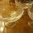(お取引終了）デザートカップ　ガラス　３個