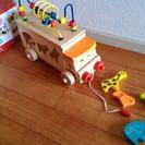 交渉中！ ⑦ 木製バスの知育おもちゃ