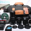 ★★★完売★★★　　新品級◆極少ショット◆Canon キャノン EOS 60D Ｗレンズ#117