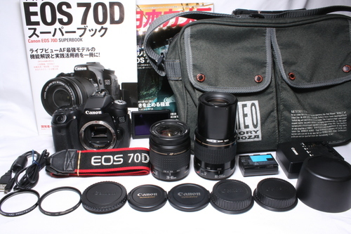 ★★★完売★★★　　●付属品充実●極上美品 Canon キャノン EOS 70D Ｗレンズ#118