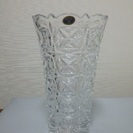 【取り引き中】ボヘミアクリスタル花瓶（未使用品）