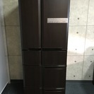 三菱　MITSUBISHI　冷蔵庫　MR-G42N-PW1　415L　フレンチドア　瞬冷凍　2008年