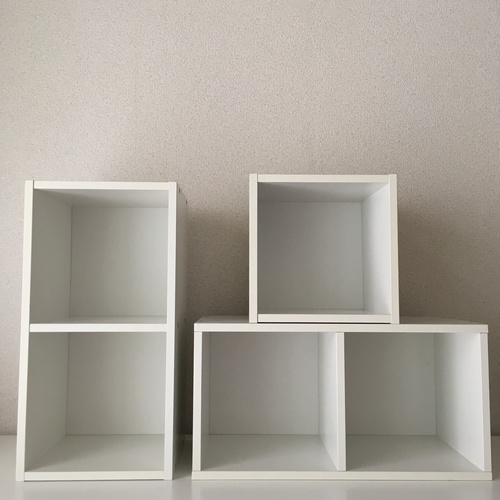 ミニカラーボックスホワイト3個セット コヤマ 京都の家具の中古あげます 譲ります ジモティーで不用品の処分