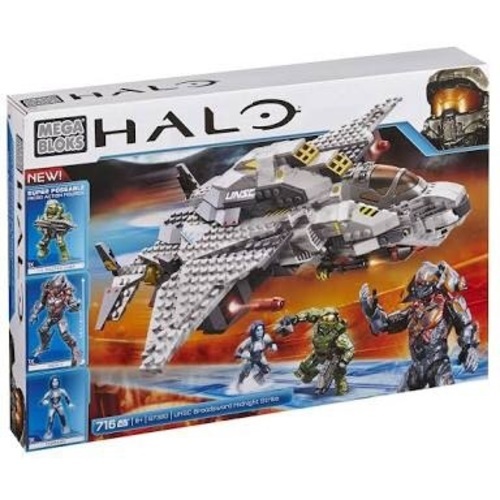 【メガブロック　 Halo UNSC Broadsword Midnight Strike】