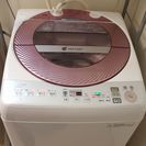 【無料】SHARPの全自動洗濯機 ES-GV80M-P(8kg)...
