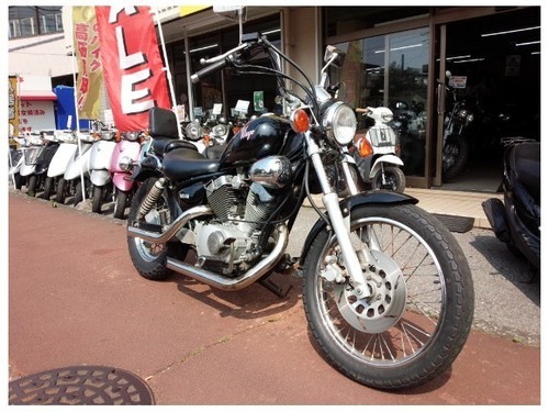 ご成約ありがとうございます。 NO.932 XV250ビラーゴ 空冷4サイクルVツイン250CC スラッシュカットマフラー ☆彡